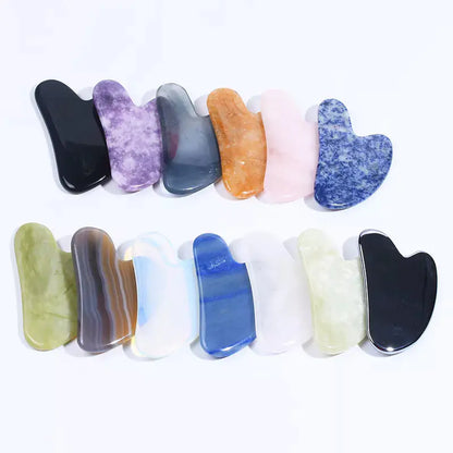Natural Jade Gua Sha Facial Massage Tool